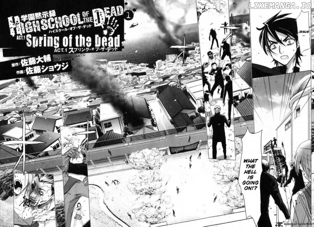 Highschool of the Dead chapter 1 - page 10