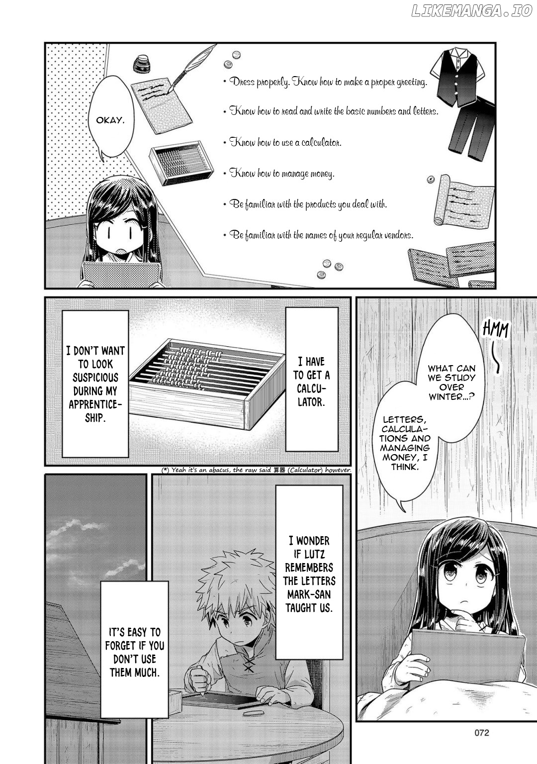 Honzuki No Gekokujou ~Shisho Ni Naru Tame Ni Wa Shudan Wo Erandeiraremasen~ Dai 1-Bu 「Hon Ga Nai Nara Tsukureba Ii!」 chapter 22 - page 7