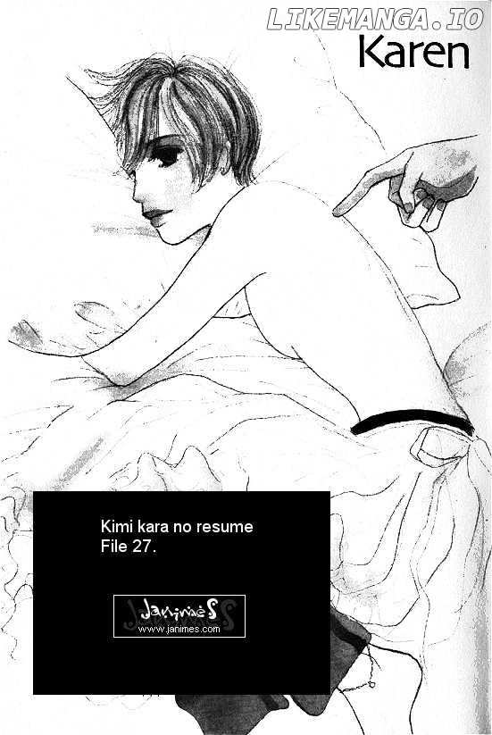Kimi Kara no Resume chapter 27 - page 1