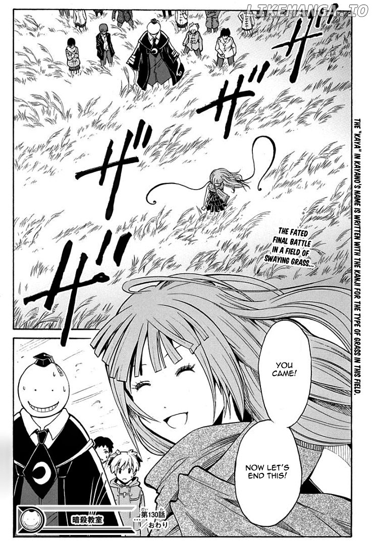 Assassination Classroom Extra chapter 130 - page 20
