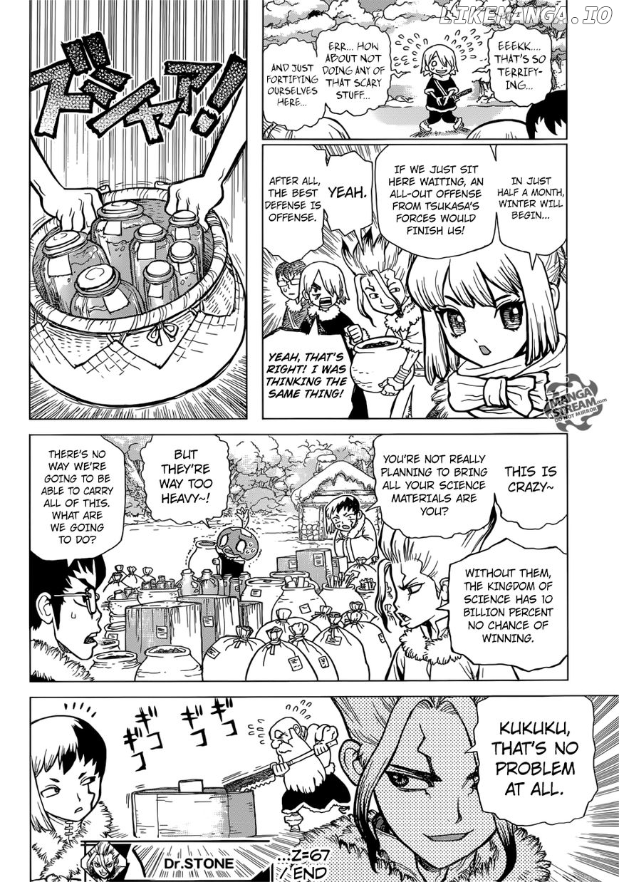 Dr. Stone chapter 67 - page 17