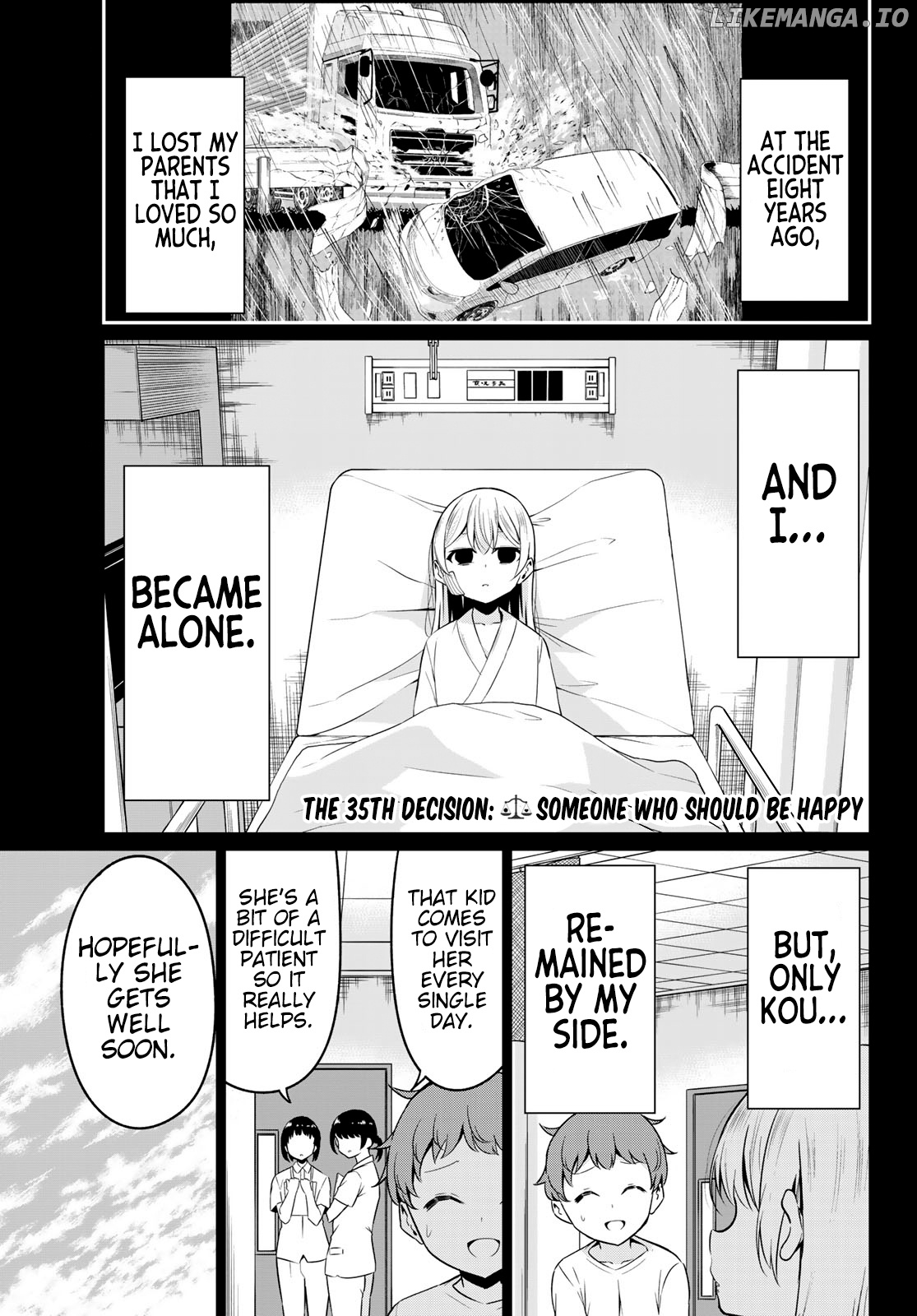 Sekai ka Kanojo ka Erabenai chapter 35 - page 3