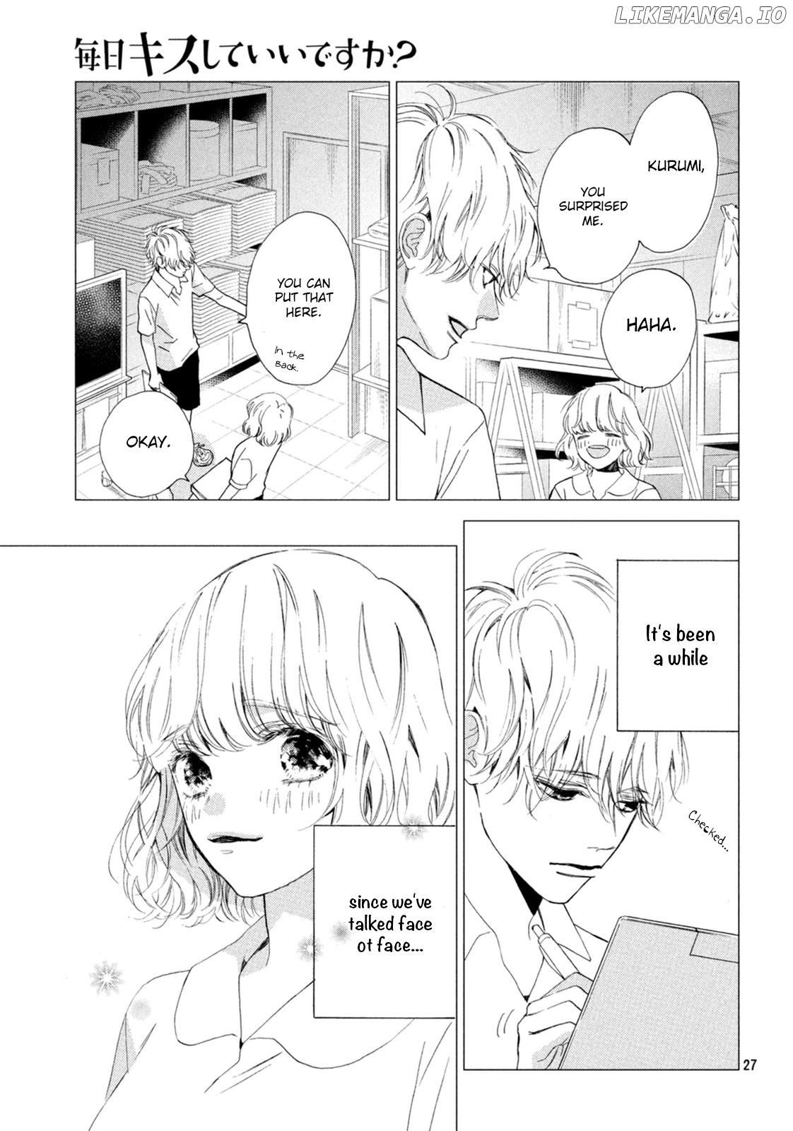 Mainichi Kiss Shite Ii Desu ka? chapter 8 - page 28