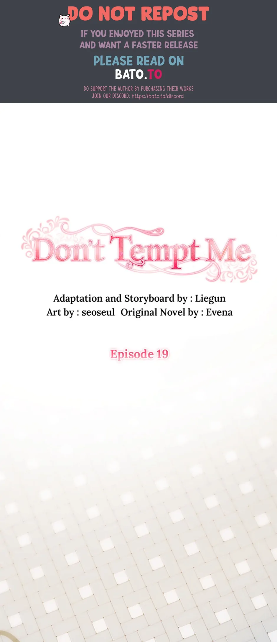 Don't Tempt Me Chapter 19 - page 1