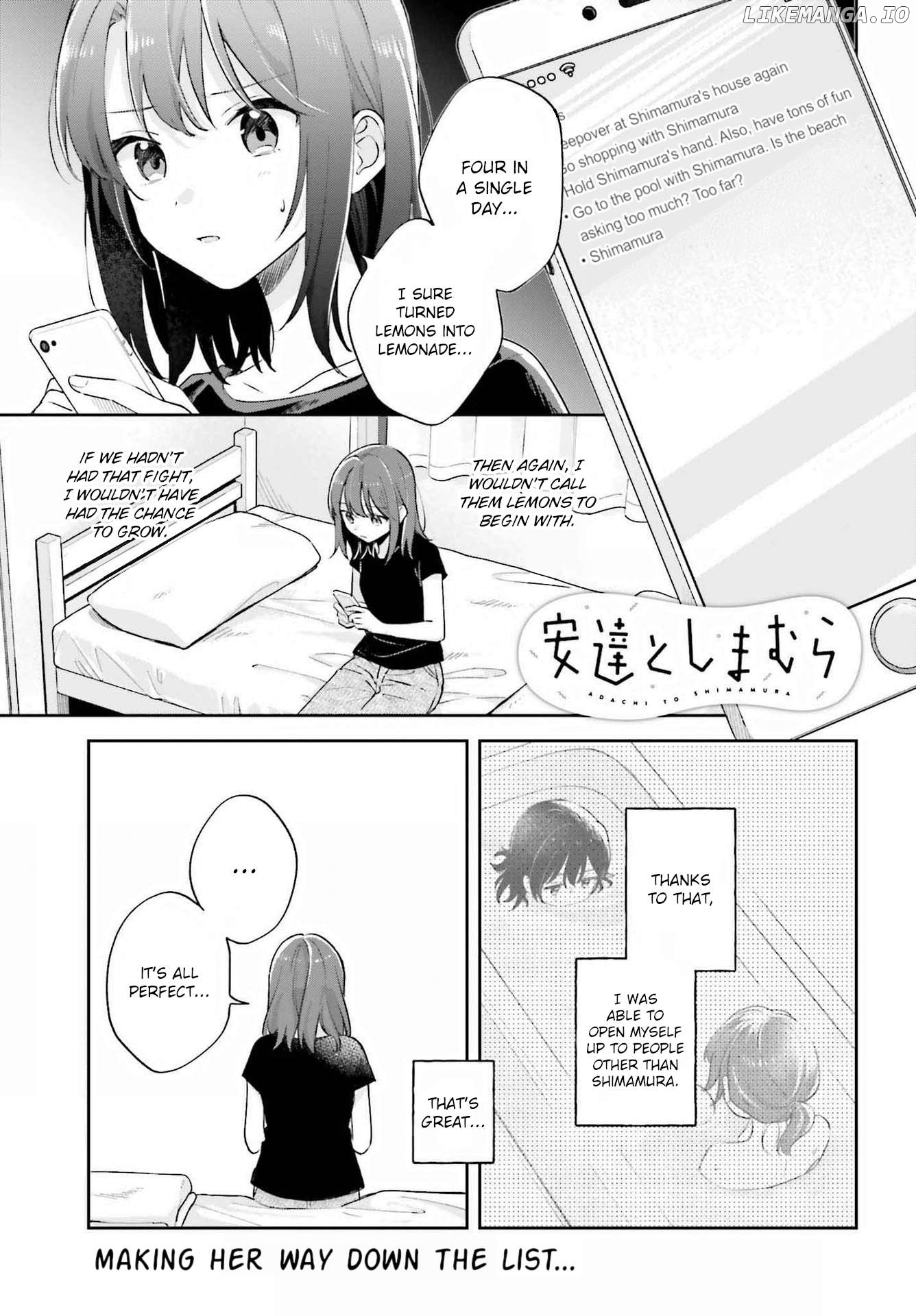 Adachi To Shimamura (Moke Yuzuhara) Chapter 46.1 - page 1