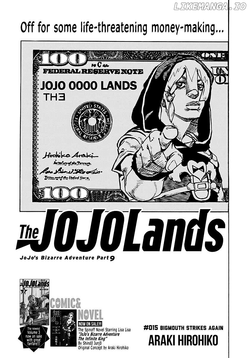 Jojo's Bizarre Adventure Part 9 - The Jojolands Chapter 15 - page 1