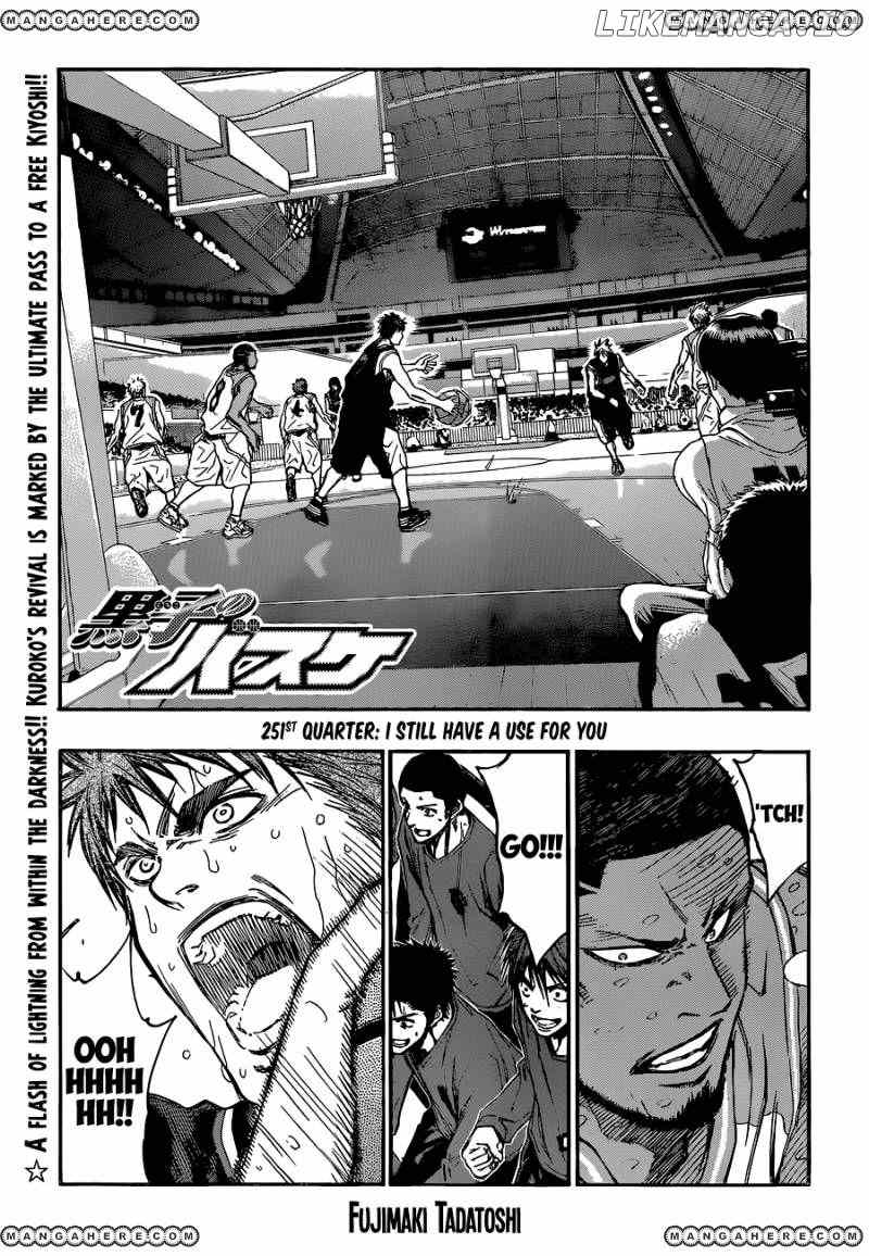 Kuroko no Basket Chapter 251 - page 1