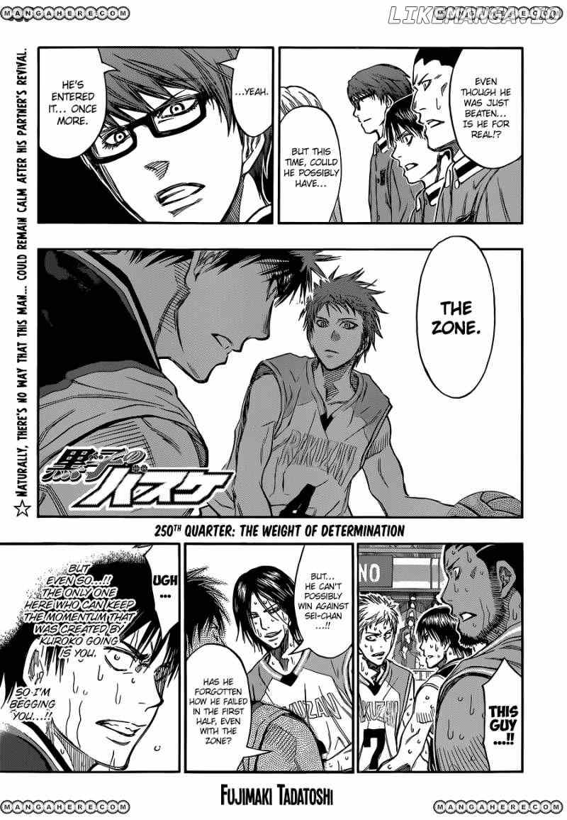 Kuroko no Basket Chapter 250 - page 1