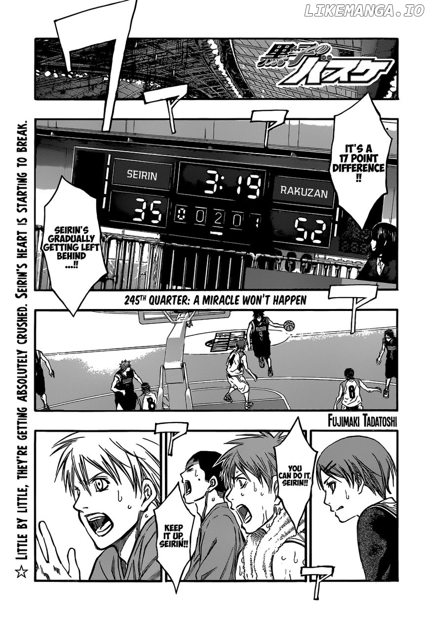 Kuroko no Basket Chapter 245 - page 1