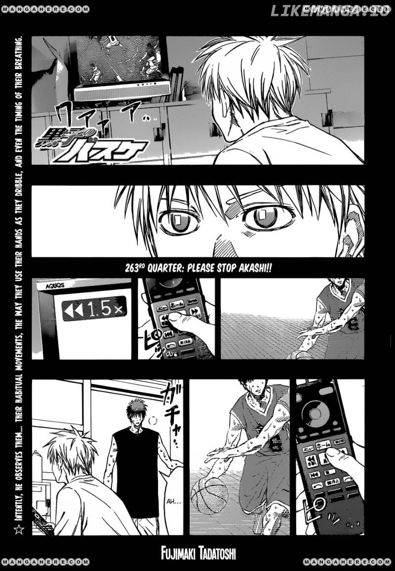 Kuroko no Basket Chapter 263 - page 1