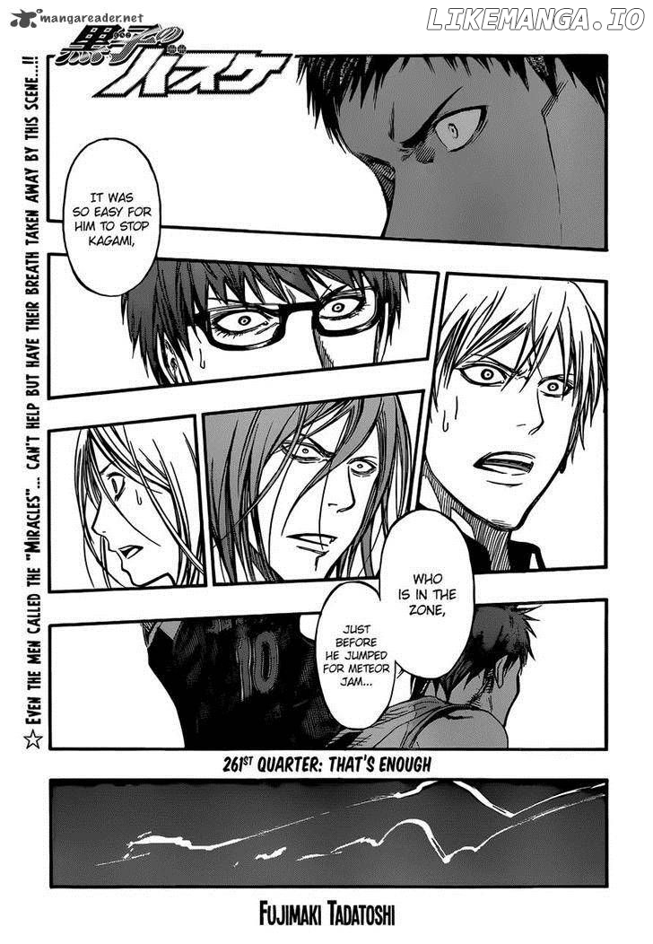 Kuroko no Basket Chapter 261 - page 1