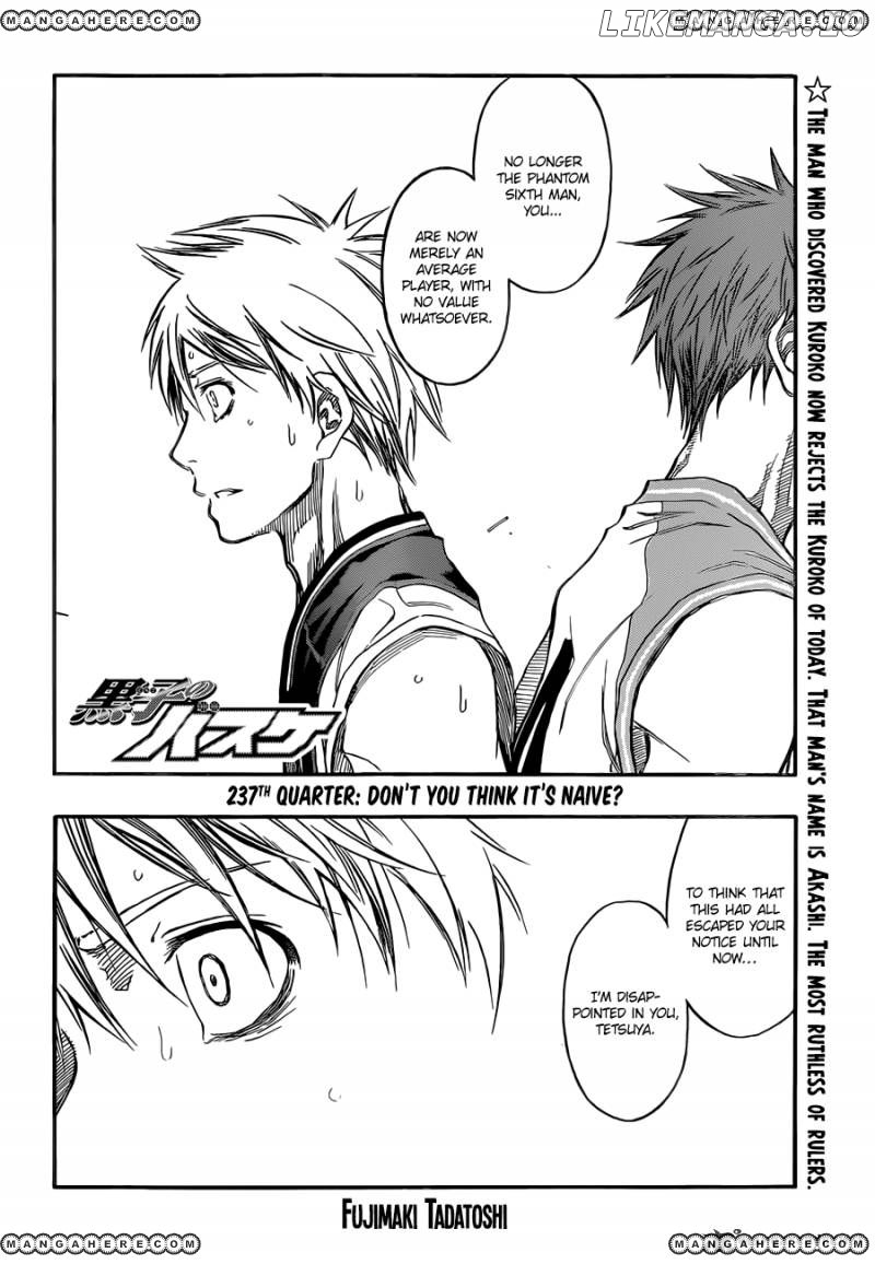 Kuroko no Basket Chapter 237 - page 4