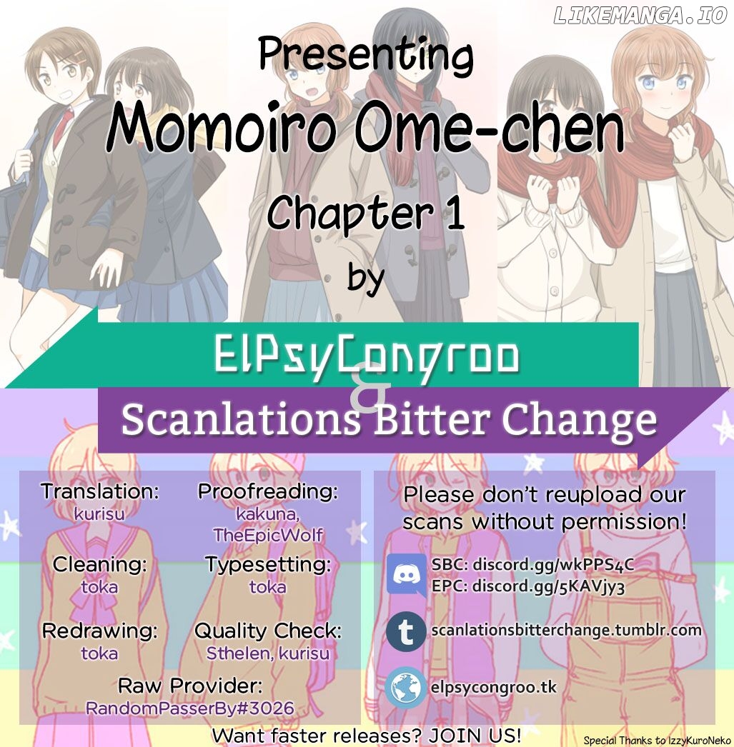 Momoiro Ome-chen Chapter 1 - page 1