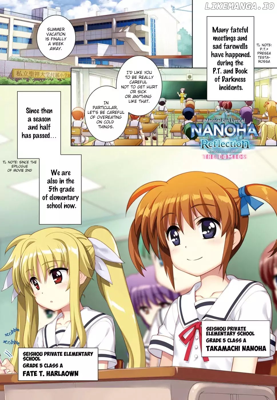 Magical Girl Lyrical Nanoha Reflection THE COMICS chapter 1 - page 3