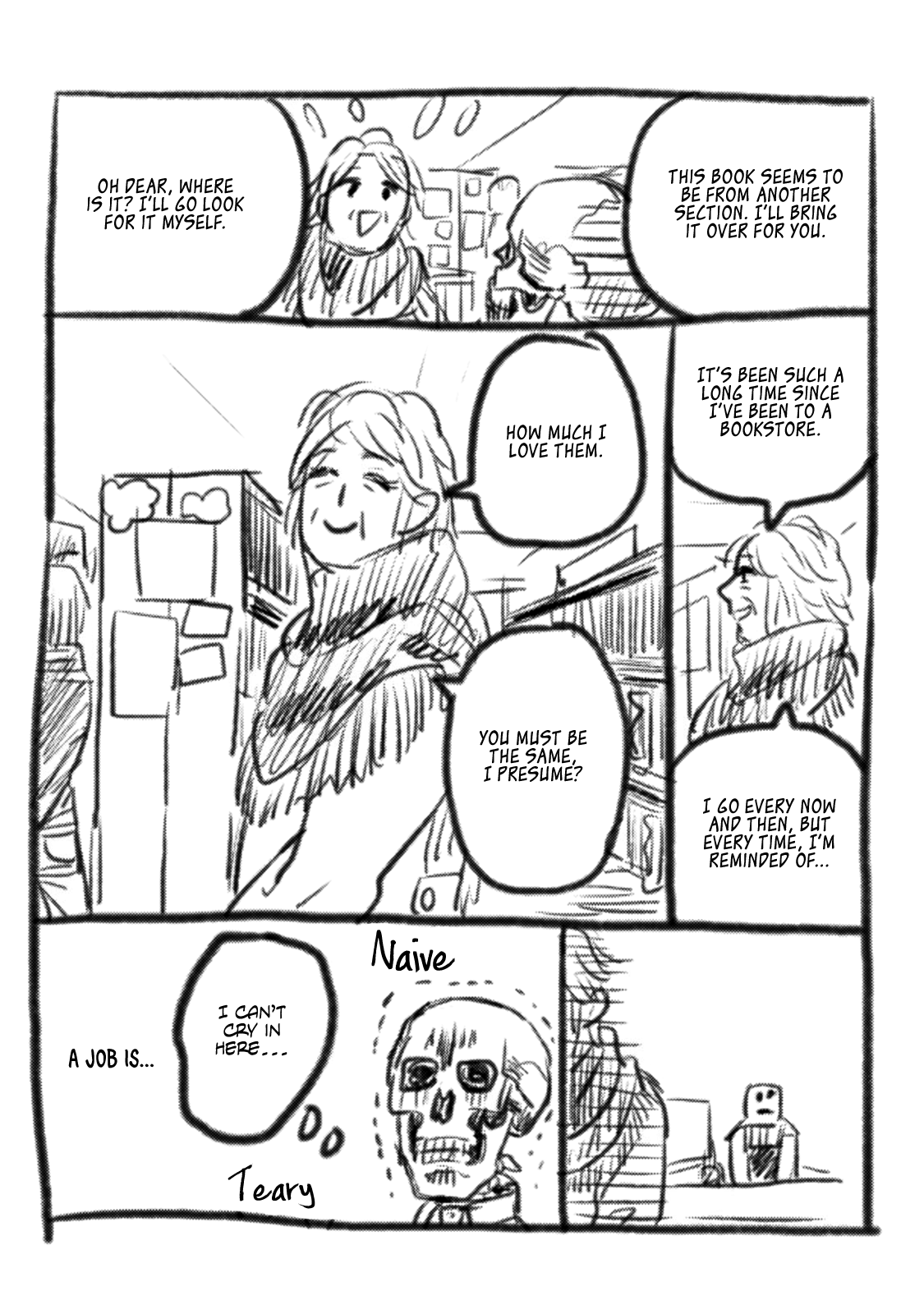 Skull-Face Bookseller Honda-San chapter 7.5 - page 4