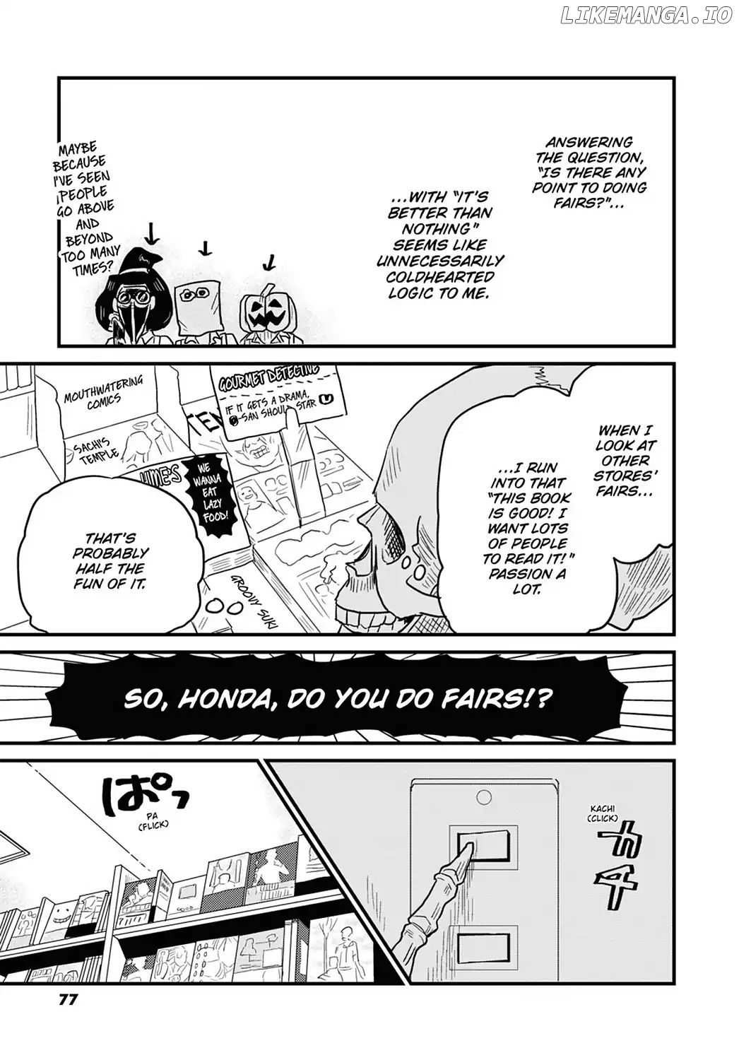 Skull-Face Bookseller Honda-San chapter 12 - page 15