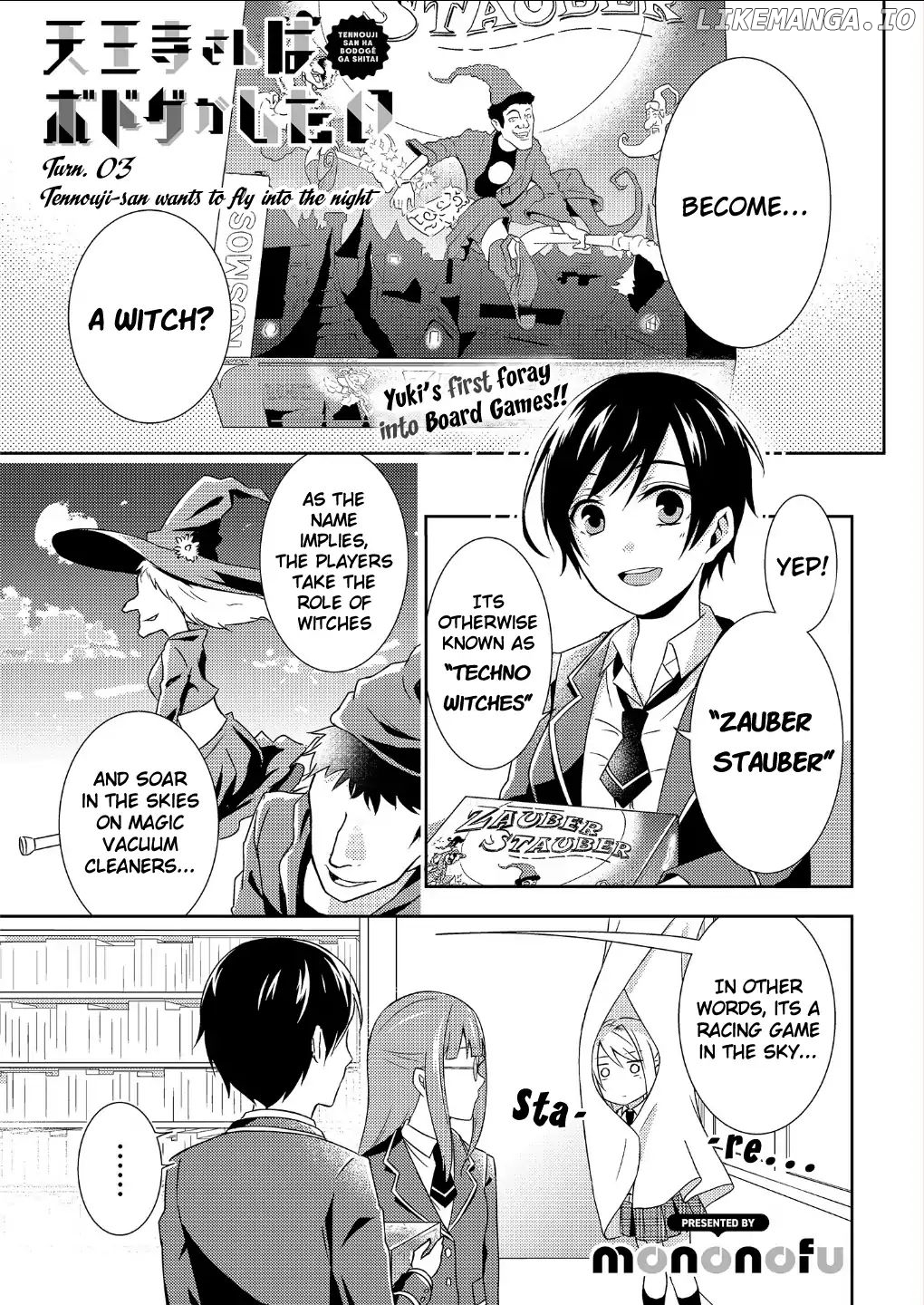 Tennouji-San Wants To Play Boardgames chapter 3 - page 1