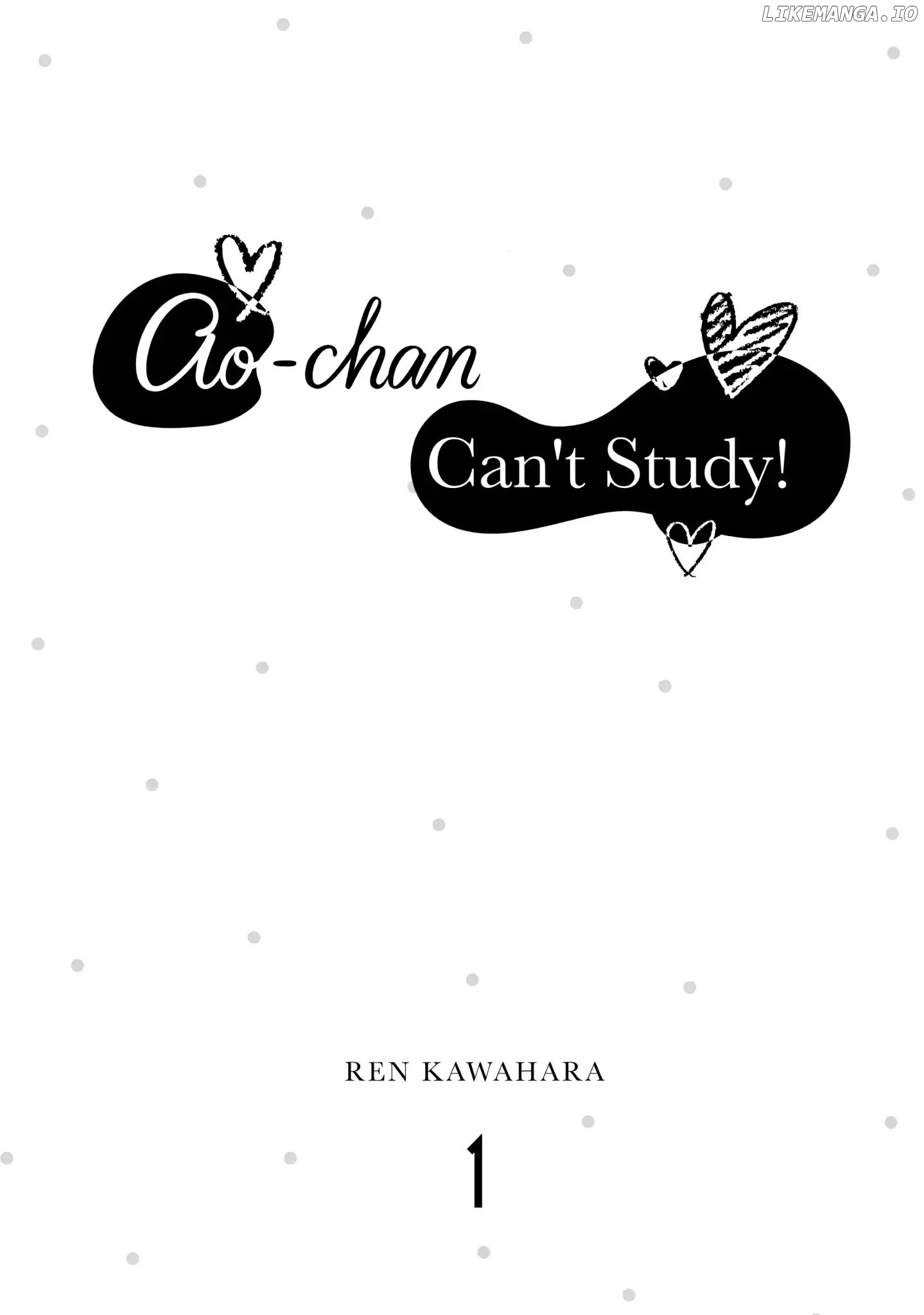 Ao-chan Can't Study! chapter 1 - page 2