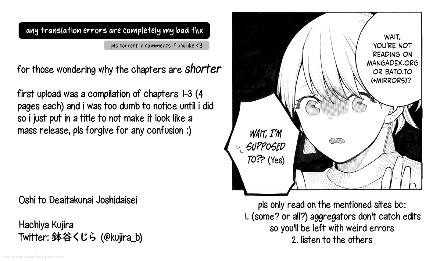 Oshi To Deaitakunai Joshidaisei chapter 4 - page 5