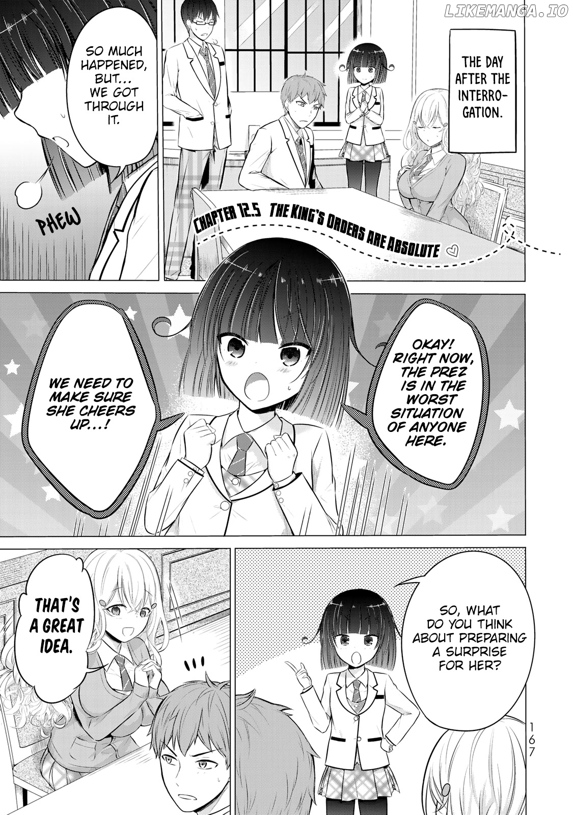 The Student Council President Solves Everything On The Bed chapter 12.5 - page 2