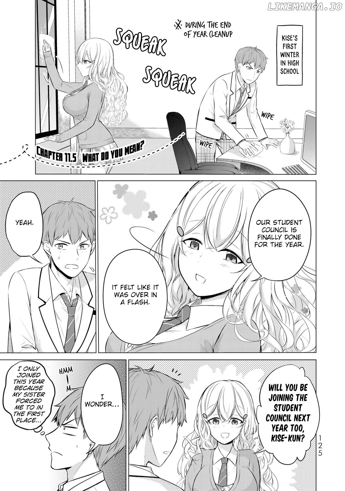 The Student Council President Solves Everything On The Bed chapter 11.5 - page 2