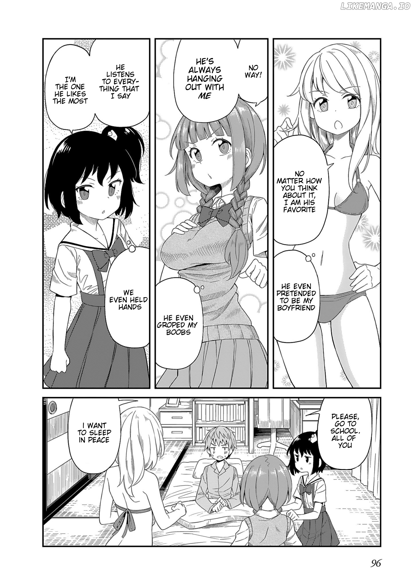 Hinomoto Sanshimai Wa Kamatte Hoshii chapter 8 - page 4