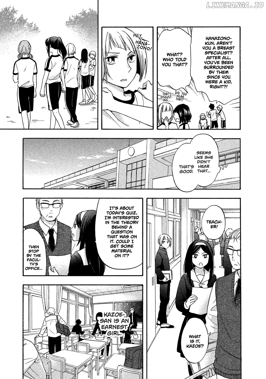 Hanazono And Kazoe's Bizzare After School Rendezvous chapter 4 - page 7