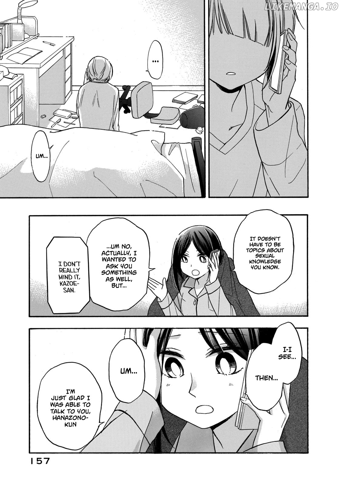 Hanazono And Kazoe's Bizzare After School Rendezvous chapter 27 - page 9