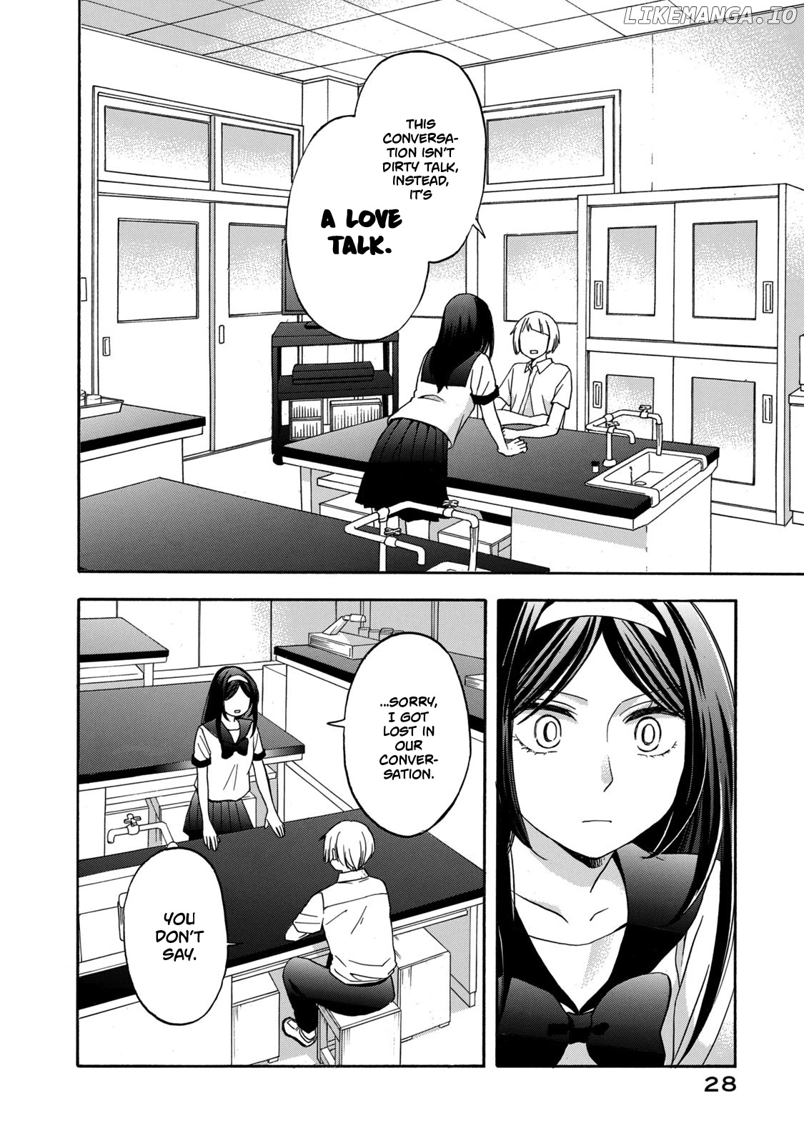 Hanazono And Kazoe's Bizzare After School Rendezvous chapter 10 - page 8