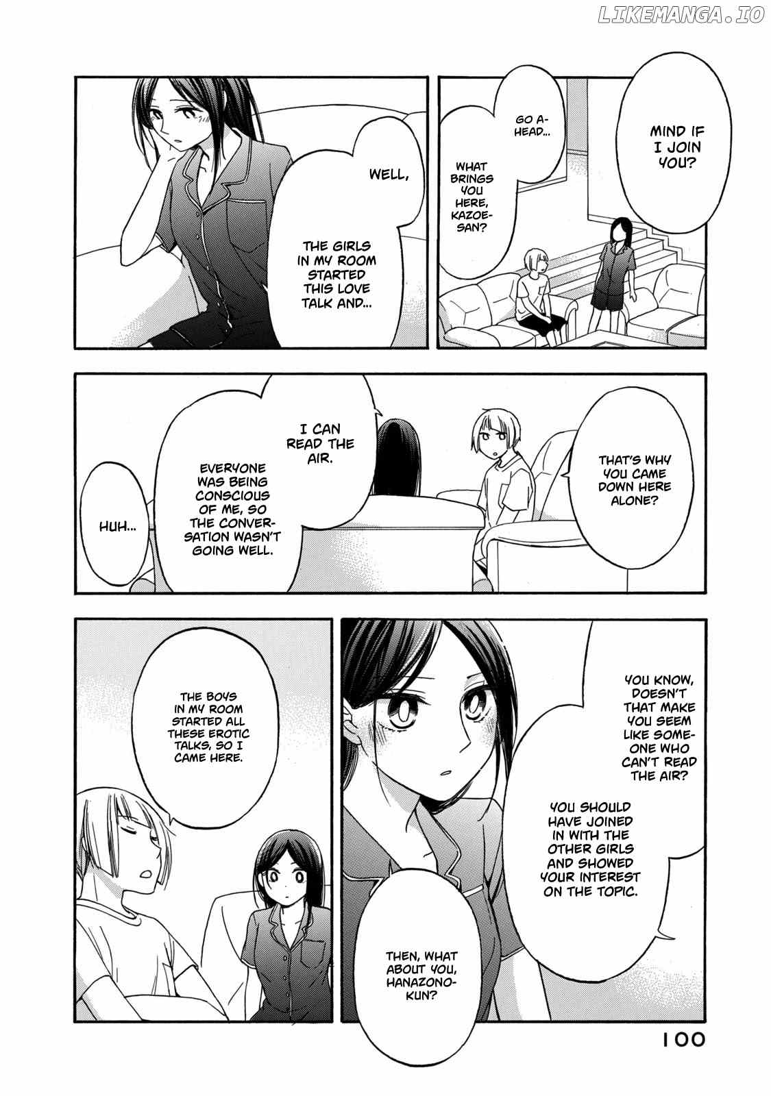 Hanazono And Kazoe's Bizzare After School Rendezvous chapter 14 - page 7