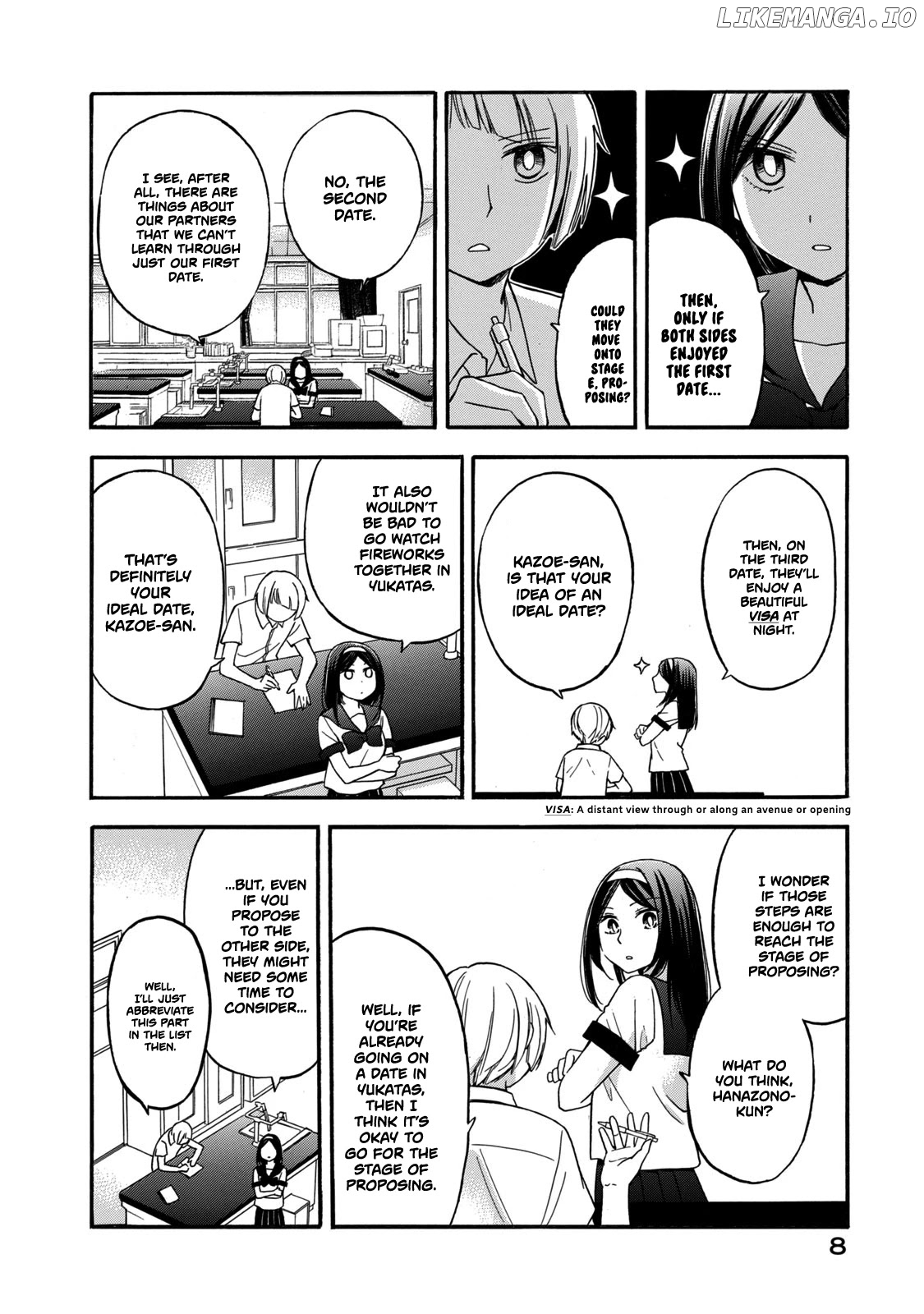 Hanazono And Kazoe's Bizzare After School Rendezvous chapter 19 - page 6