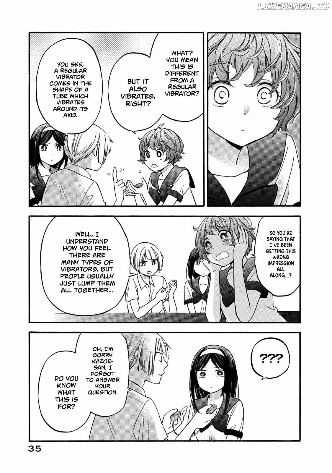 Hanazono And Kazoe's Bizzare After School Rendezvous chapter 20 - page 15