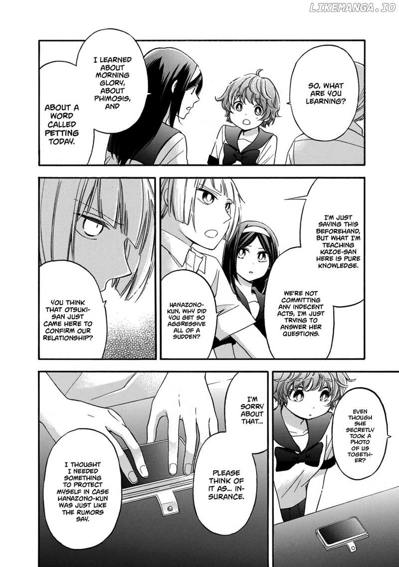 Hanazono And Kazoe's Bizzare After School Rendezvous chapter 20 - page 8