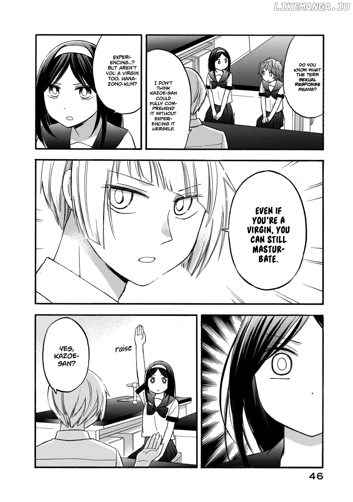 Hanazono And Kazoe's Bizzare After School Rendezvous chapter 21 - page 10