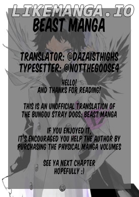 Bungou Stray Dogs Beast chapter 4 - page 21