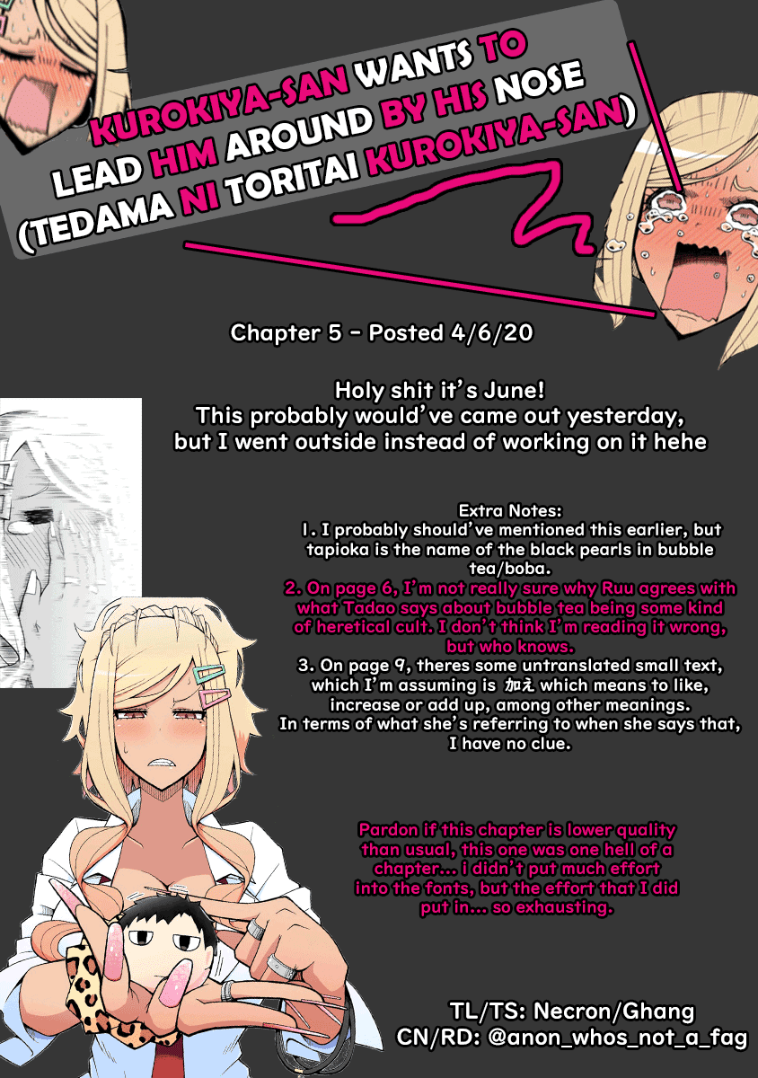 Tedama Ni Toritai Kurokiya-San chapter 5 - page 19