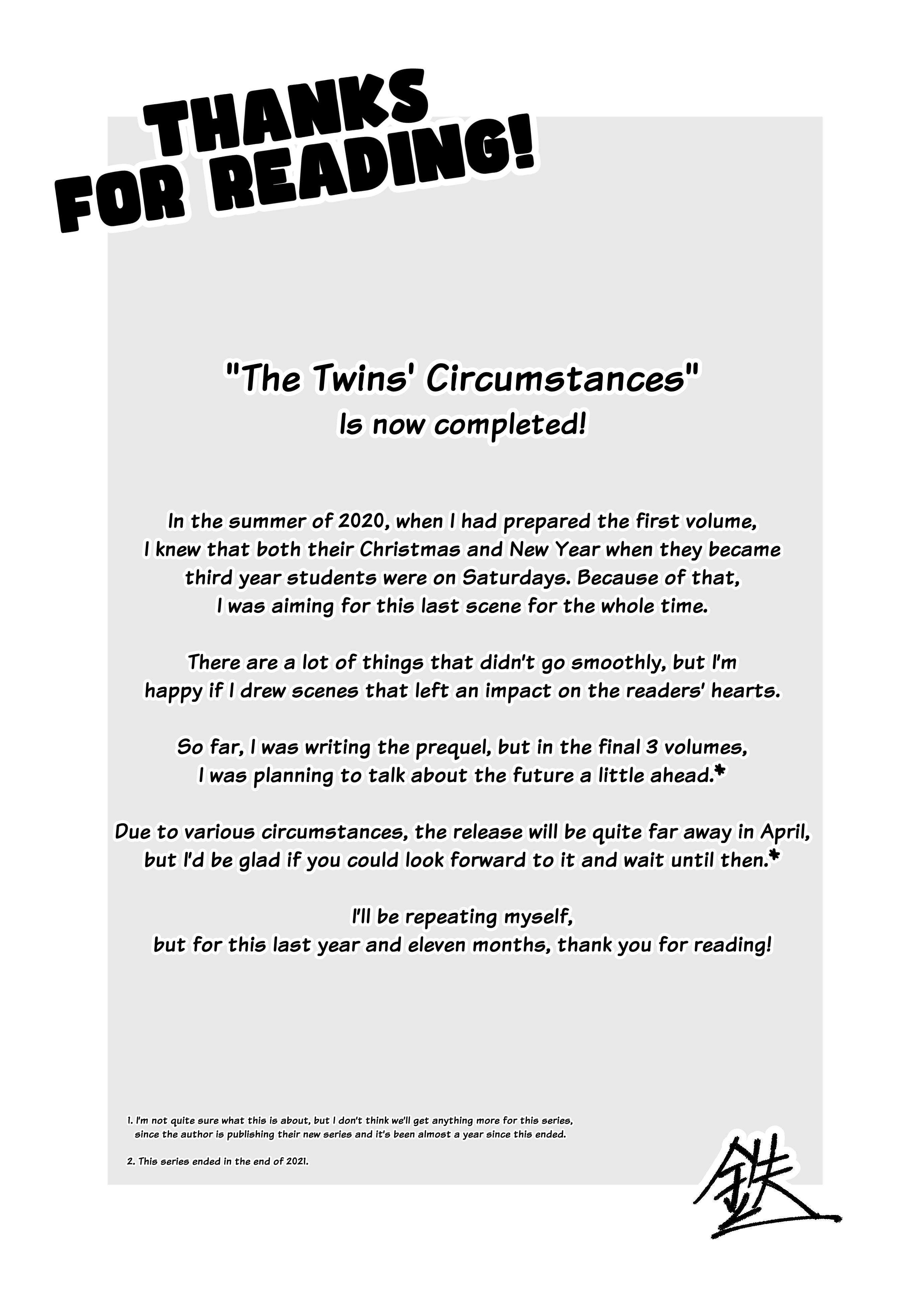 The Twins' Circumstances chapter 93.5 - page 3