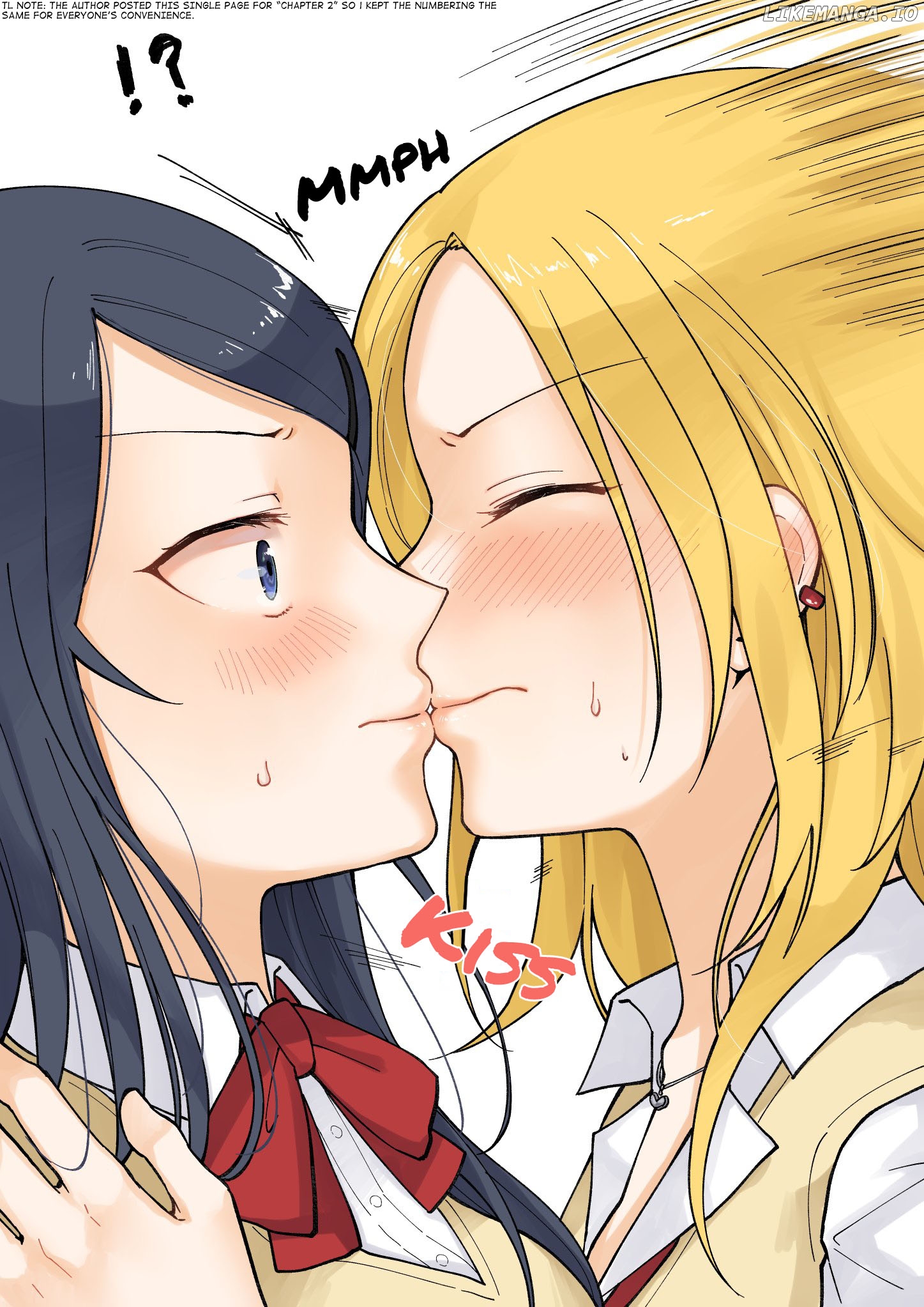 For Each Retweet, Two Straight Girls Who Don't Get Along Will Kiss for One Second chapter 2 - page 1