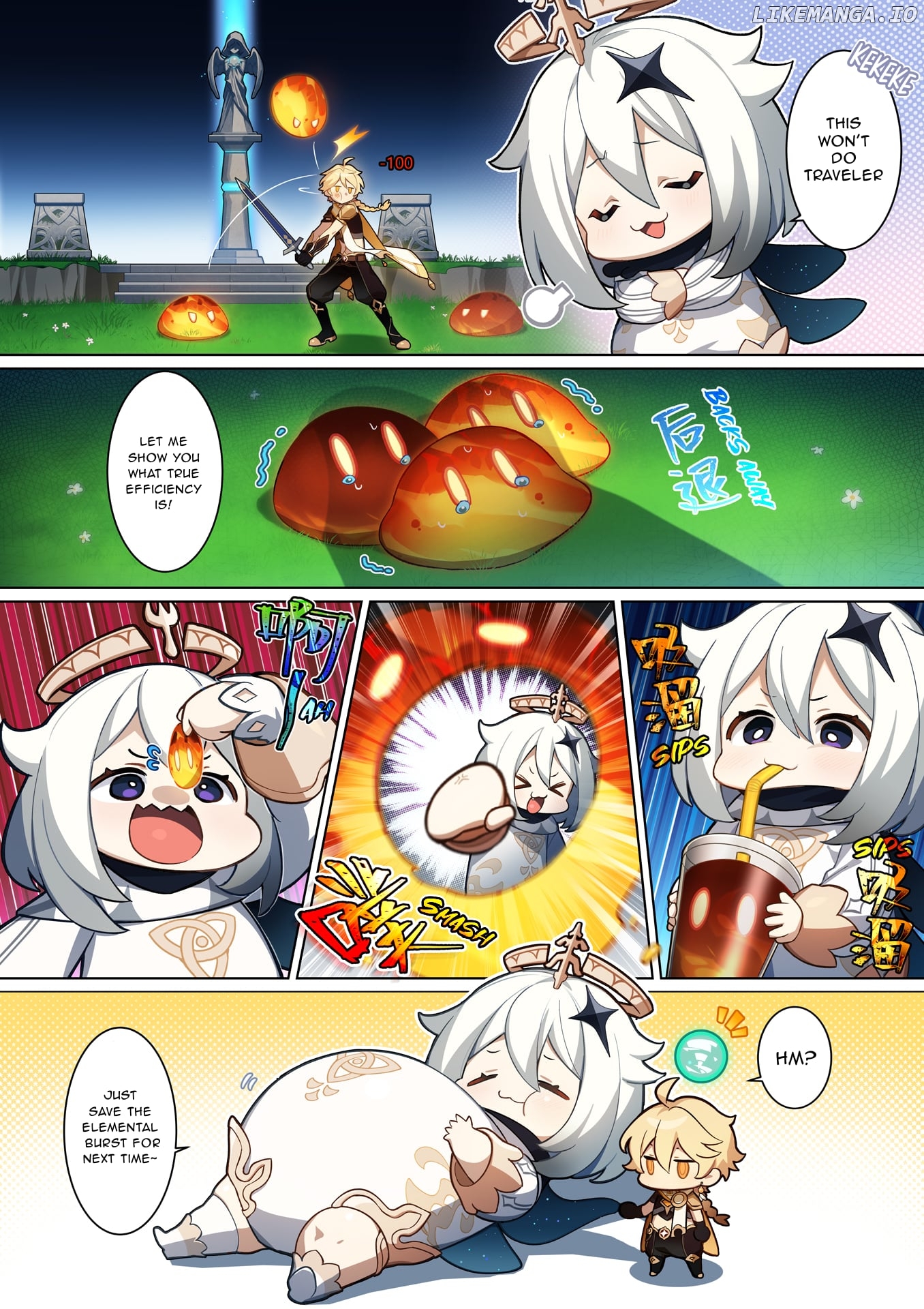 Genshin Impact 4-Koma chapter 3 - page 2