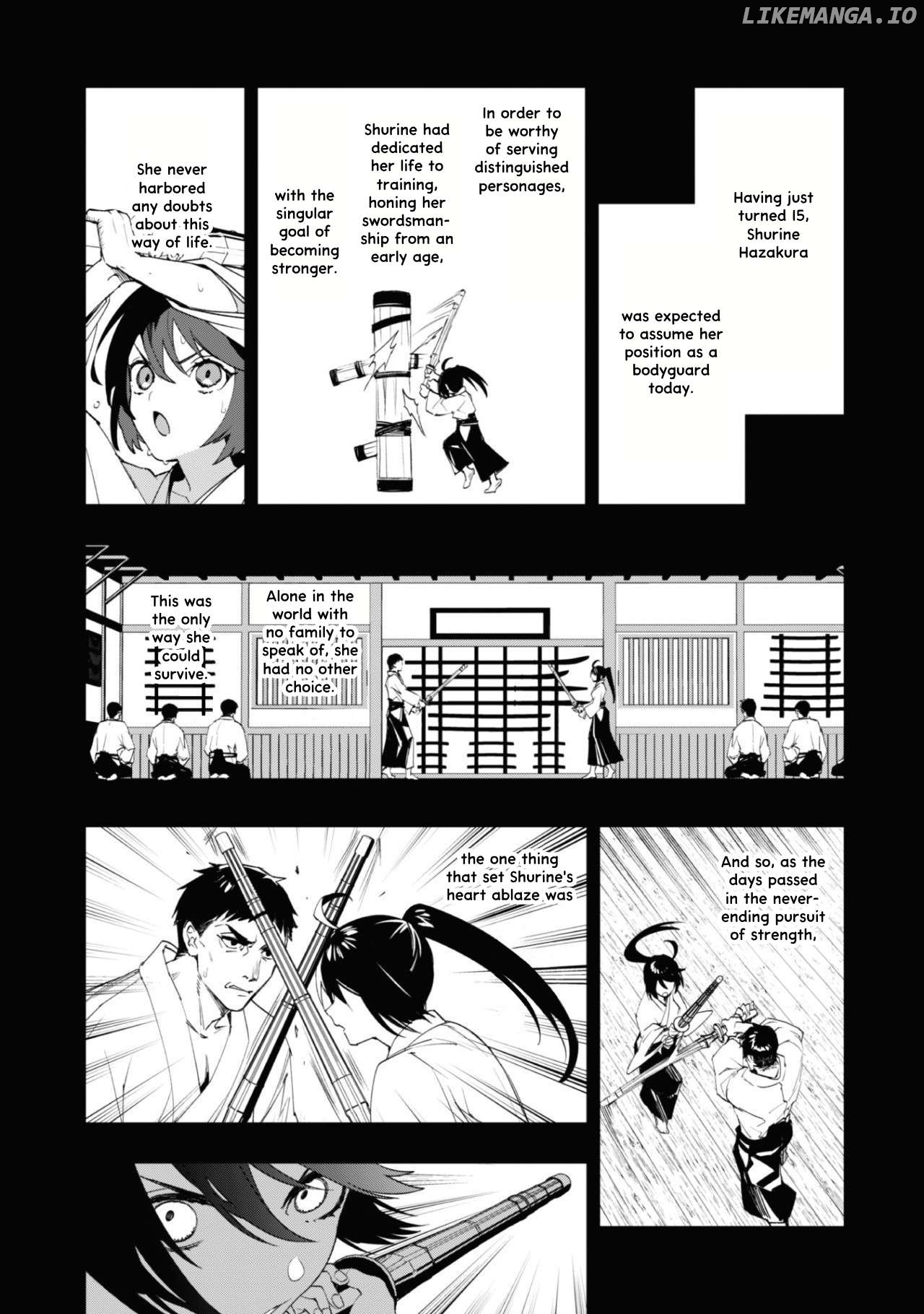 Hitokiri Shoujo Koushaku Reijou no Goei ni Naru Chapter 1 - page 6