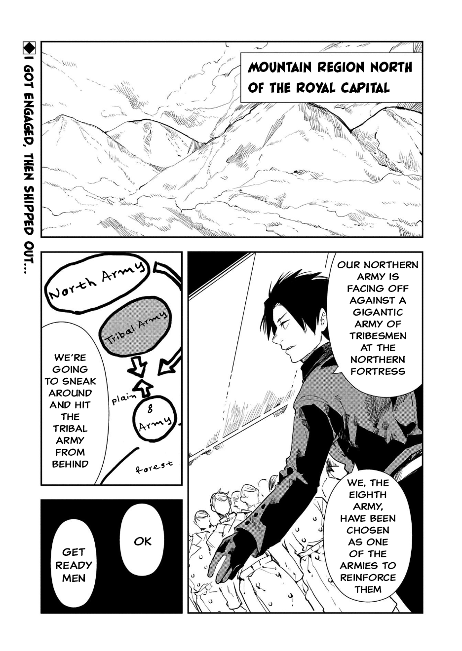 Tensei shitara Heishi Datta?!: Akai Shinigami to Yobareta Otoko chapter 9.2 - page 1