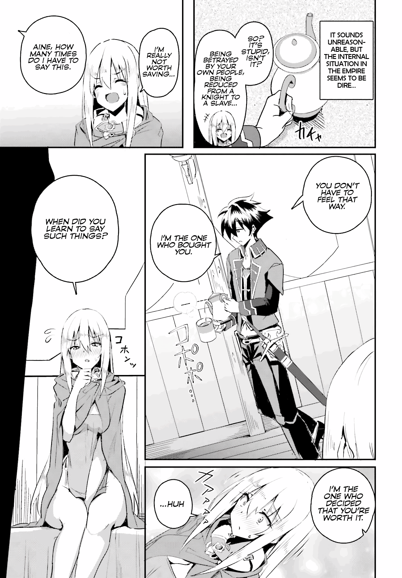 My childhood friend who I used to train swordsmanship with became a slave, so I, as an S-Rank adventurer decided to buy her and protect her. chapter 1 - page 18