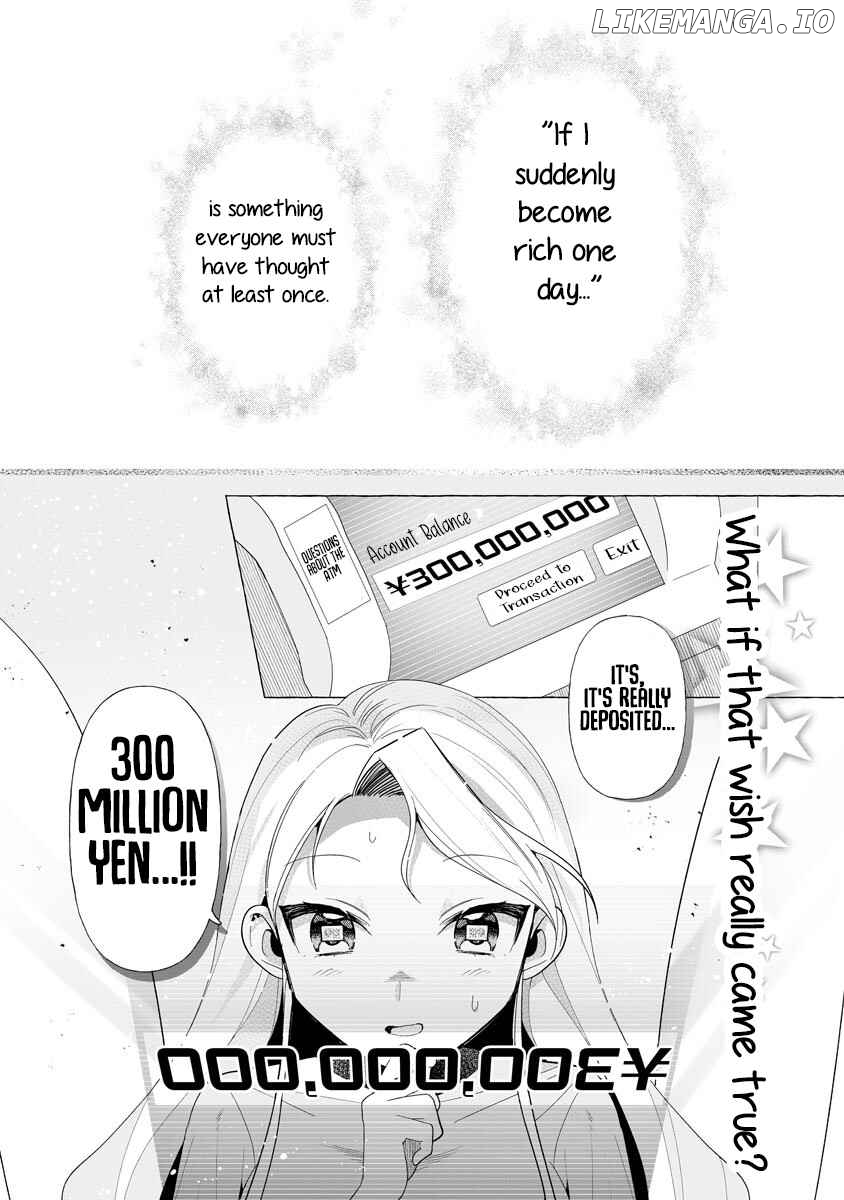 I Won 300 Million Yen in a Lottery so I Started Raising a Freeloader Pretty Girl chapter 1 - page 7
