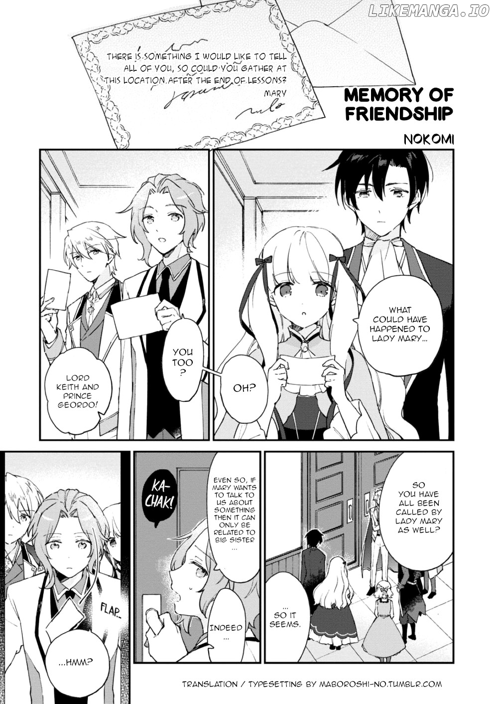 My Next Life as a Villainess: All Routes lead to Doom! Official anthology comic – Sweet Memories ~ chapter 3 - page 1