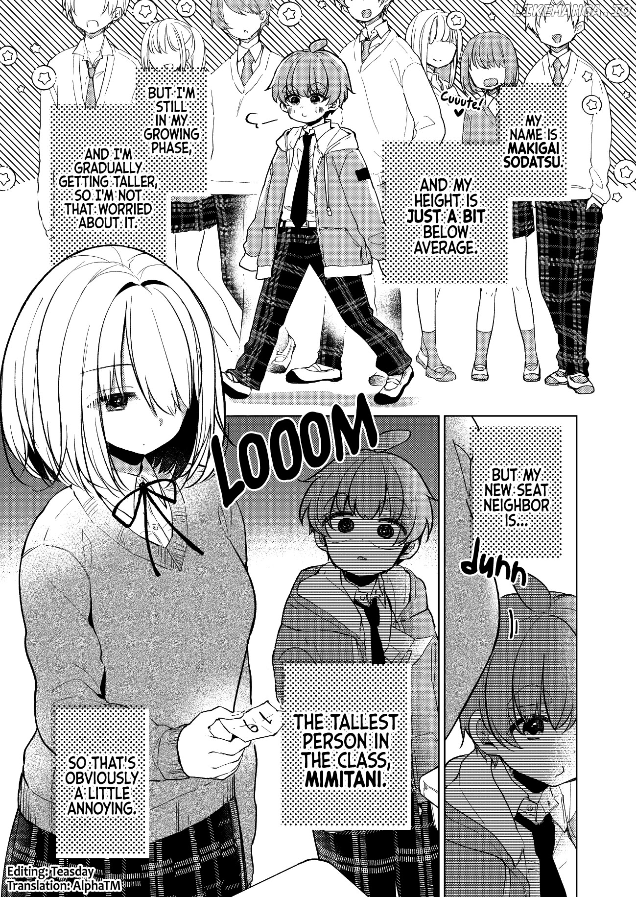 Mimitani-San, The Tallest In The Class chapter 1 - page 1