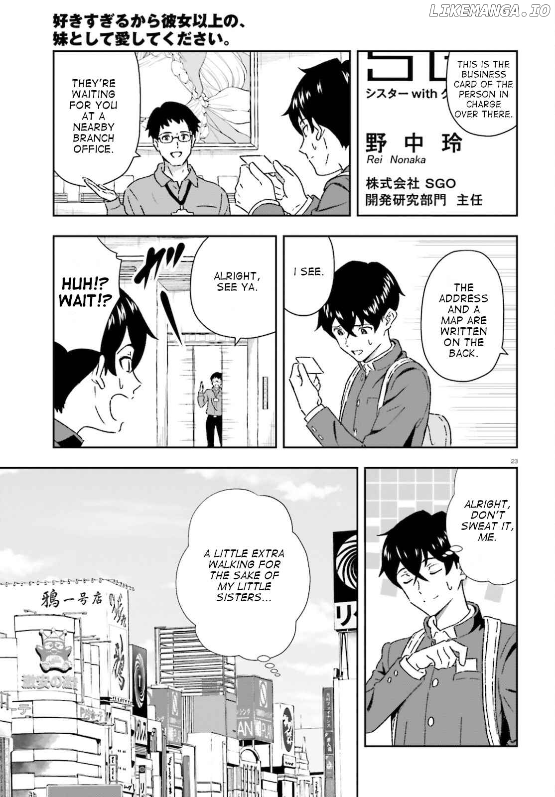 Suki Sugiru Kara Kanojo Ijou no, Imouto Toshite Aishite Kudasai chapter 1 - page 23