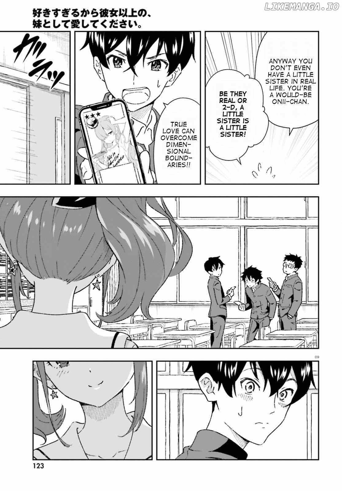 Suki Sugiru Kara Kanojo Ijou no, Imouto Toshite Aishite Kudasai chapter 1 - page 9