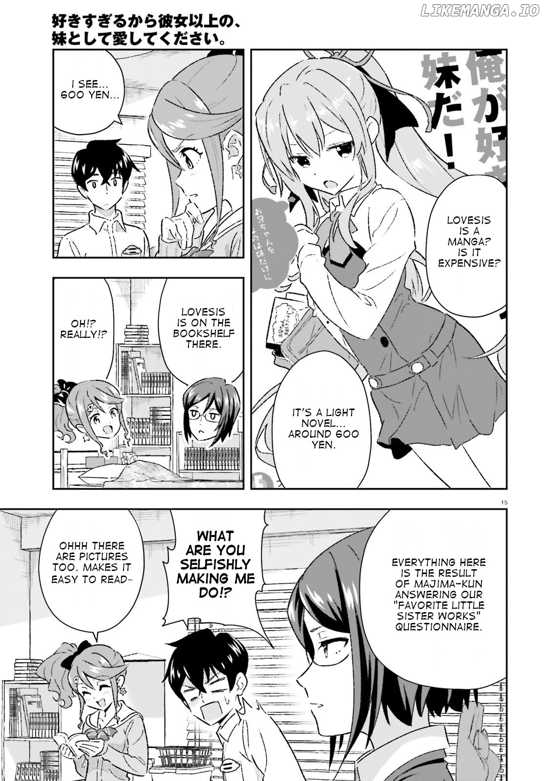 Suki Sugiru Kara Kanojo Ijou no, Imouto Toshite Aishite Kudasai chapter 2 - page 15