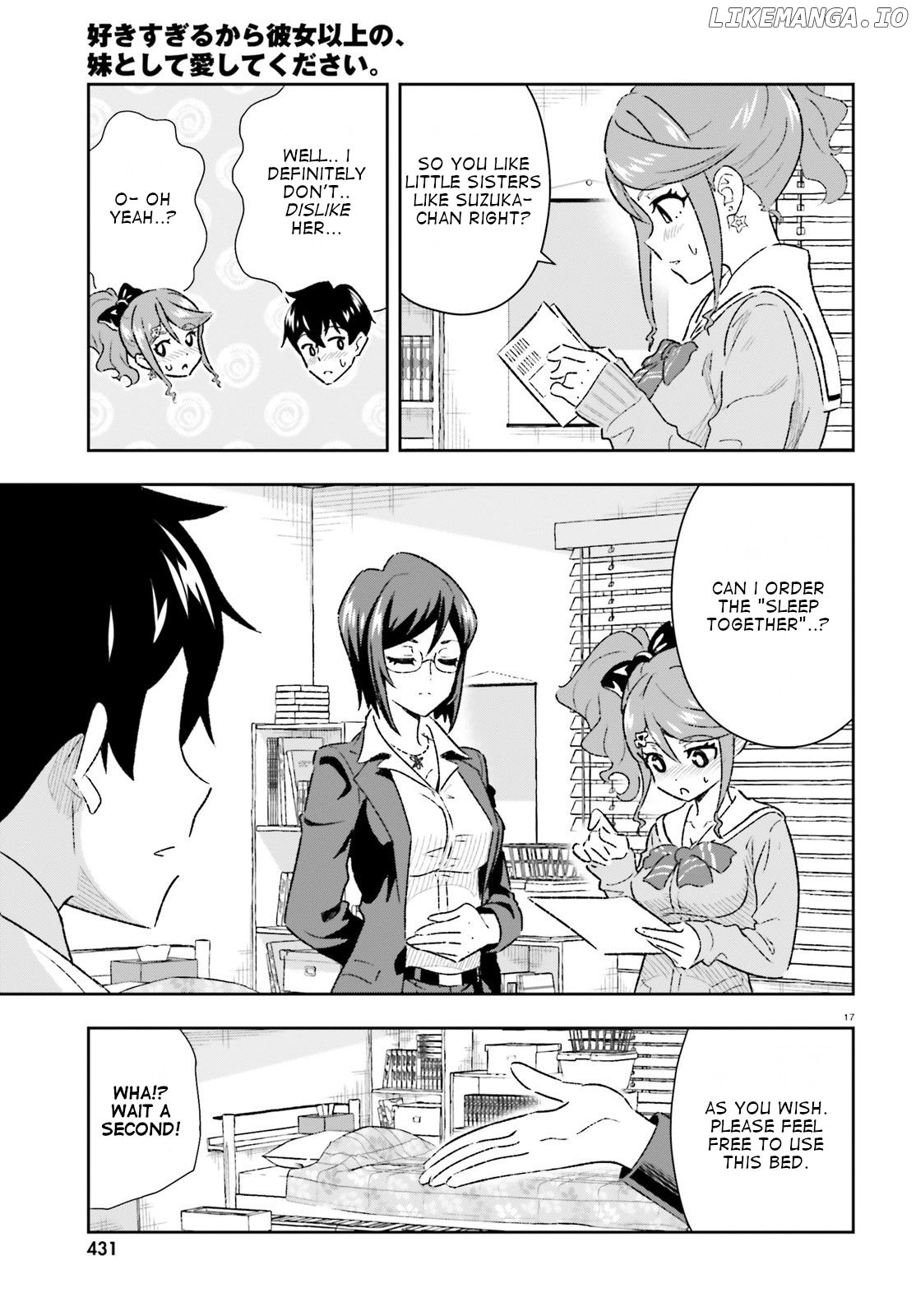 Suki Sugiru Kara Kanojo Ijou no, Imouto Toshite Aishite Kudasai chapter 2 - page 17