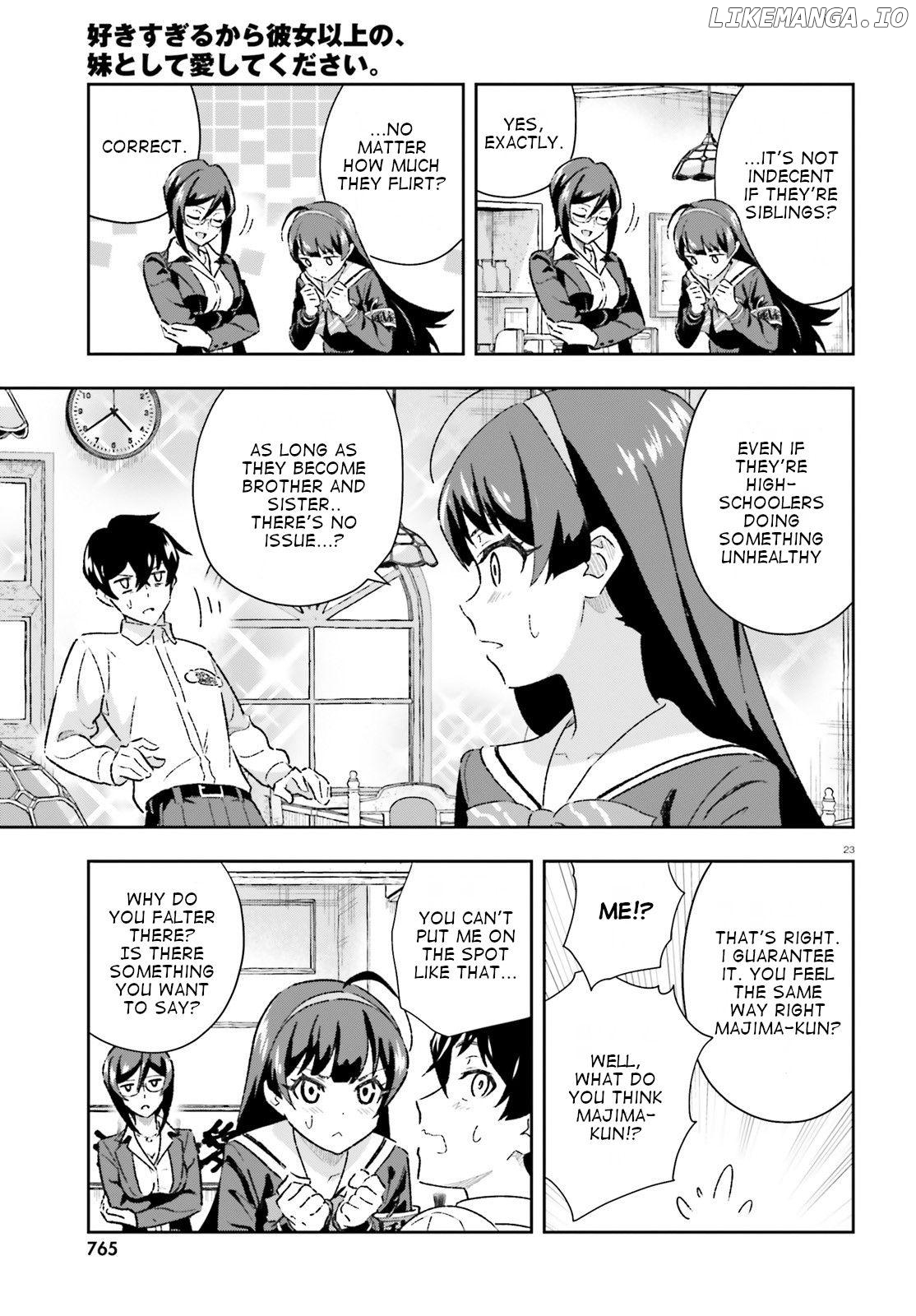 Suki Sugiru Kara Kanojo Ijou no, Imouto Toshite Aishite Kudasai chapter 3 - page 23